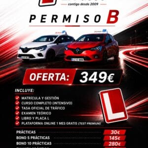 oferta-curso-intensivo-permiso-b-autoescuela-el-paseo