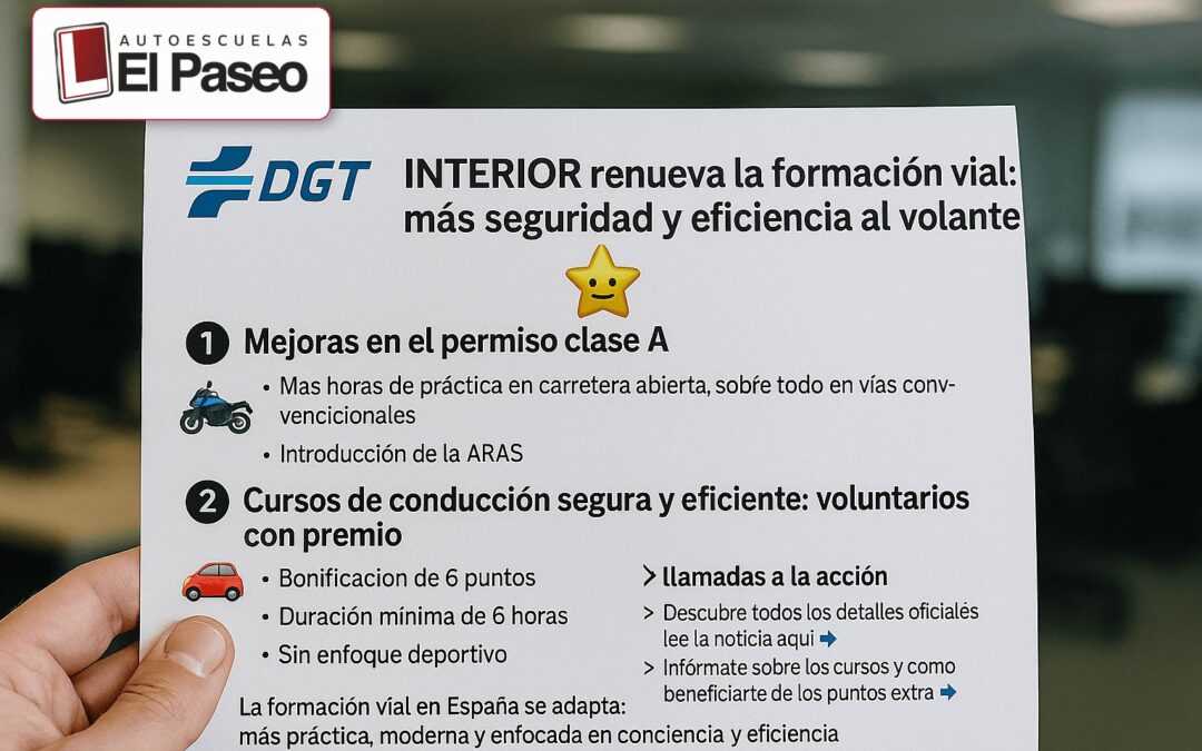 🚦 Nueva normativa para motoristas y cursos de conducción eficiente